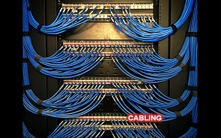 Cat 6 cabling with wires all neatly managed in Palm Beach 